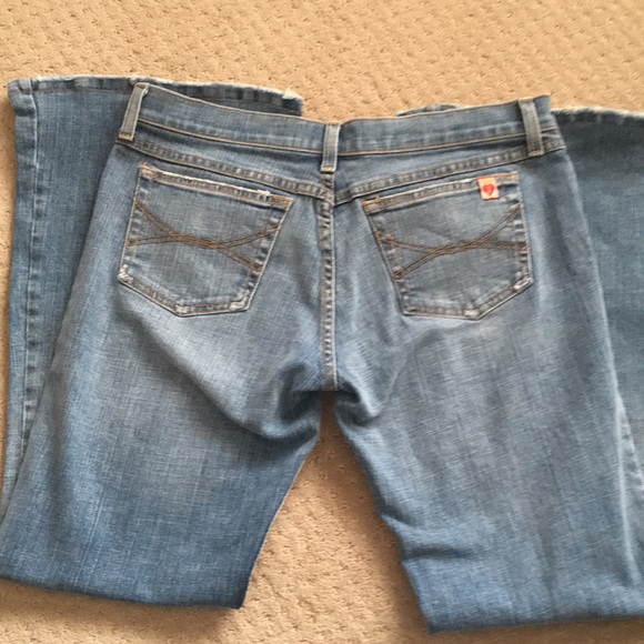 Juicy Couture Distressed Flare Jeans SZ 31 - Picture 5 of 8